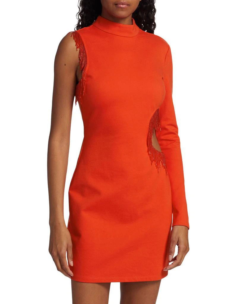 staud kirsten beaded mini dress Zion Beaded Micro Mini Dress