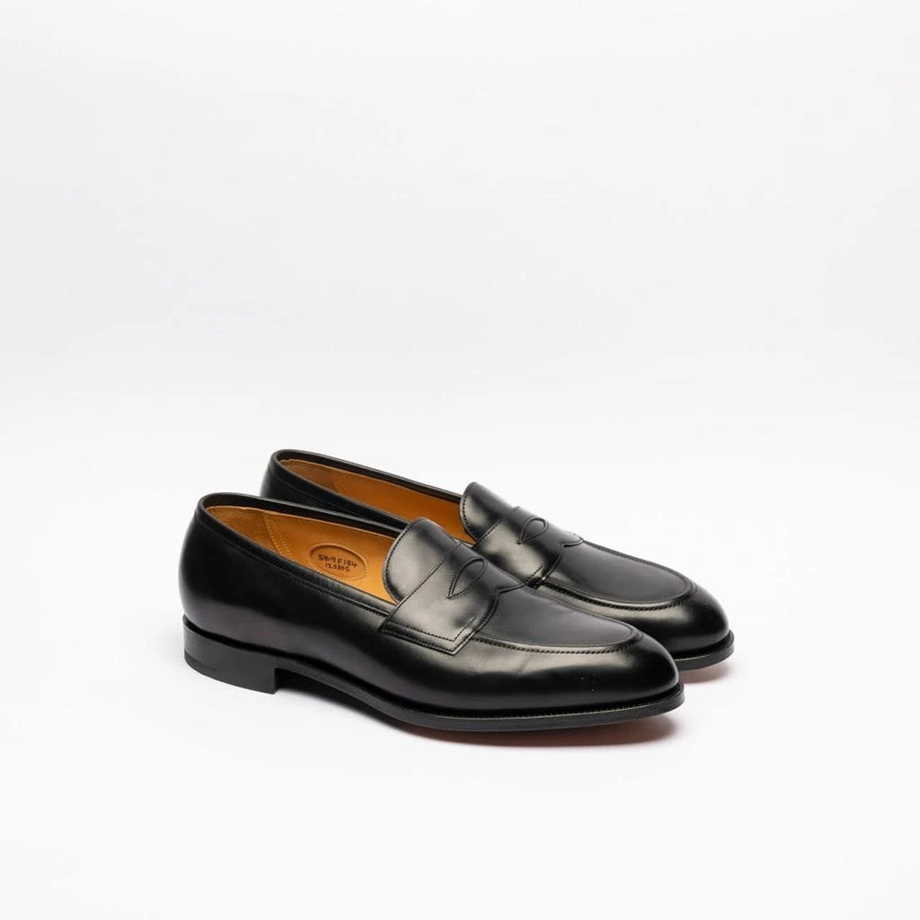 Edward Green Piccadilly Black Calf Penny Loafer 2
