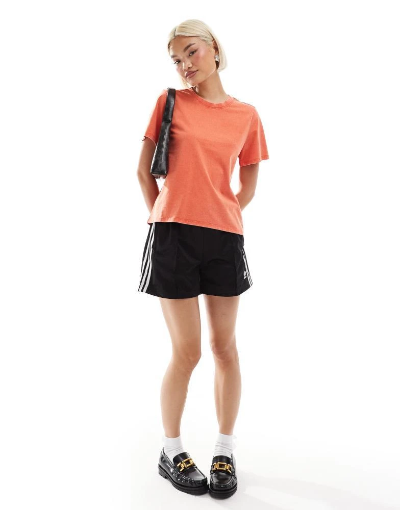 Monki Monki short sleeve t-shirt in washed red 3