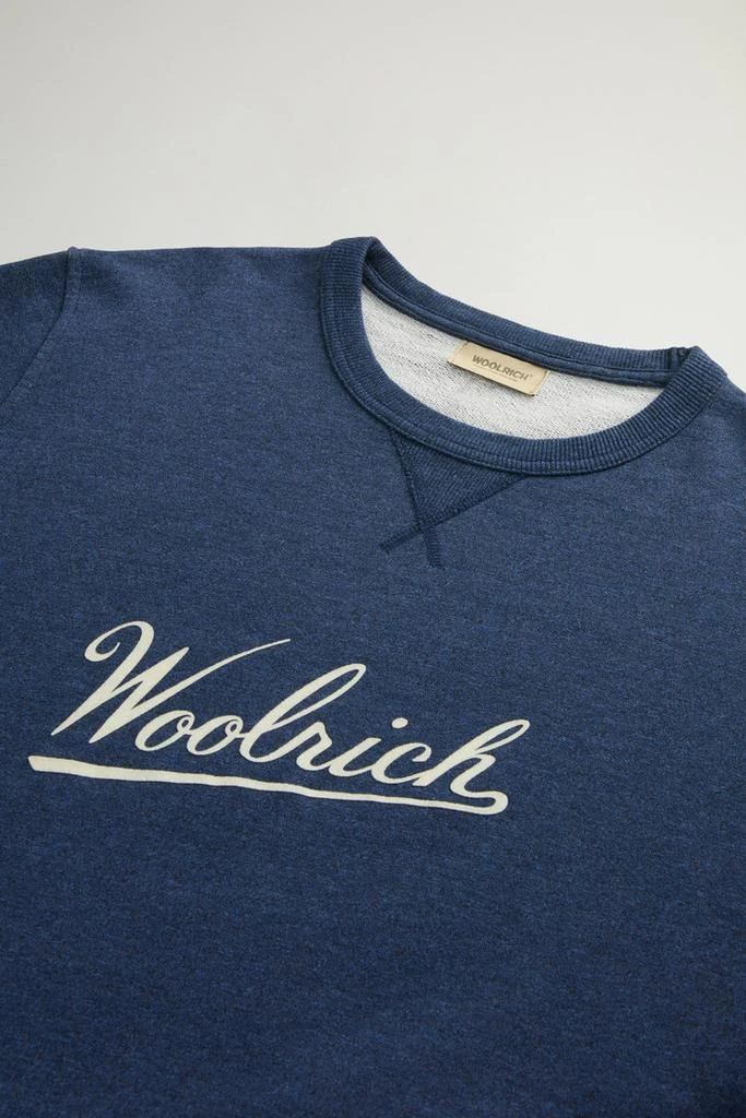 Woolrich Crewneck Sweatshirt in Pure Cotton Mouliné - Men - Gray 6