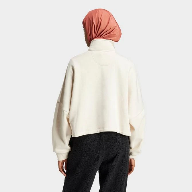 Adidas Women's adidas Originals Trefoil Essentials Half-Zip Fleece Sweatshirt 3