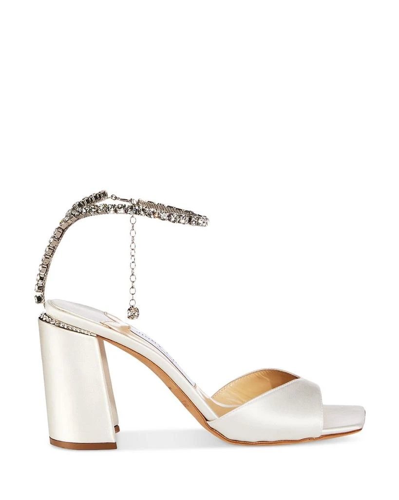Jimmy Choo Women's Saeda 85 Embellished Ankle Strap High Heel Sandals 2