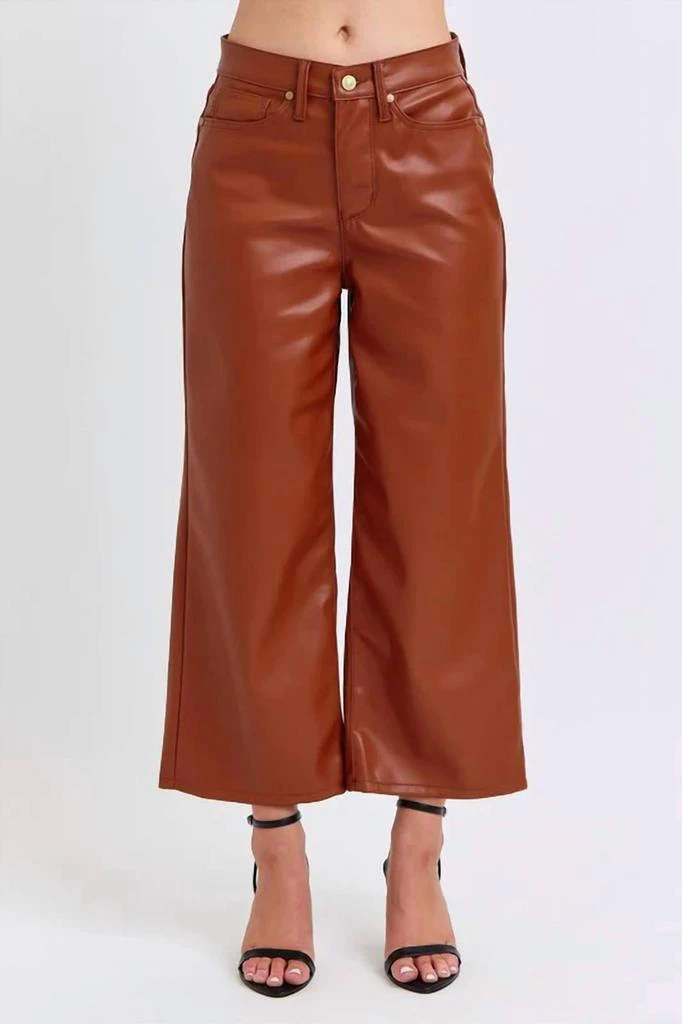Judy Blue Judy Blue - Aruba Faux Leather Crop Jeans 1