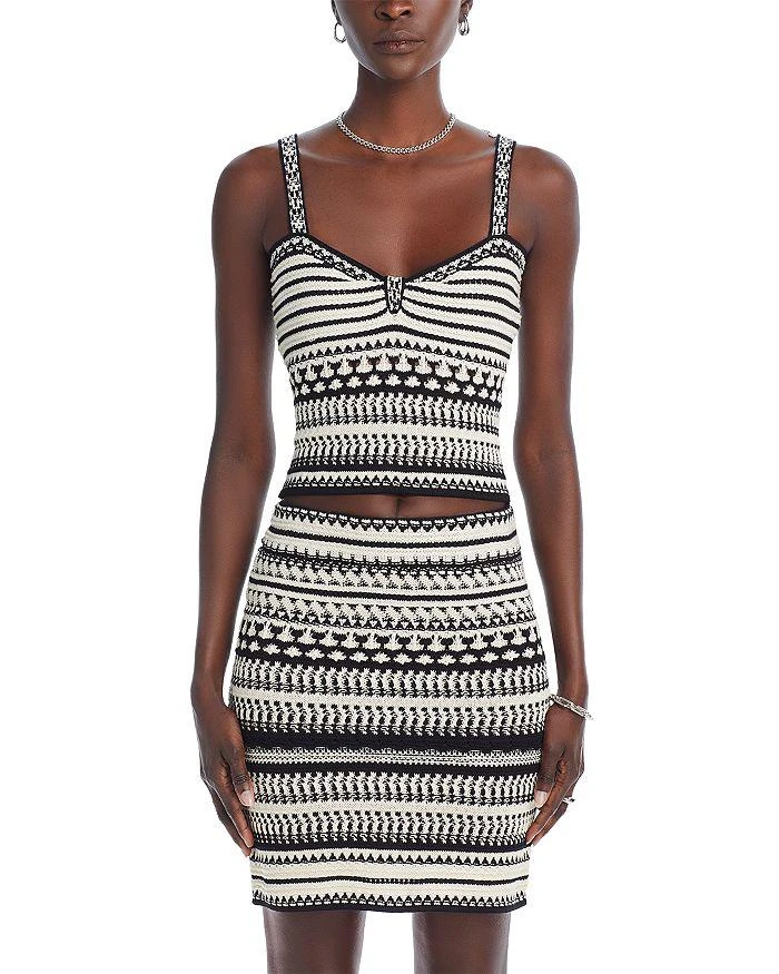 AQUA Striped Crochet Top - Exclusive 7