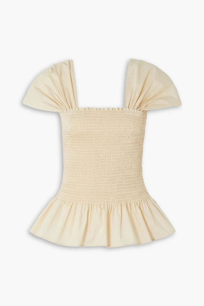 Molly Goddard Monroe shirred cotton top 1