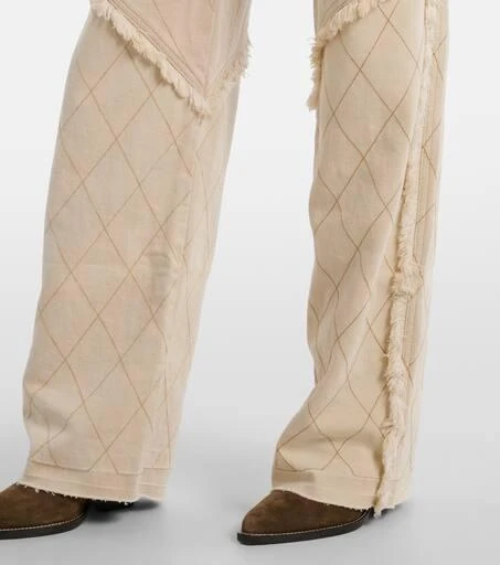 Isabel Marant Shanila patchwork wide-leg jeans 5