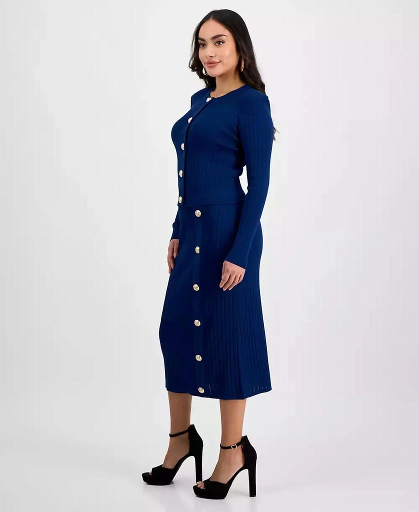 INC International Petite Button-Detail Sweater Skirt, Exclusively at Macy's 2