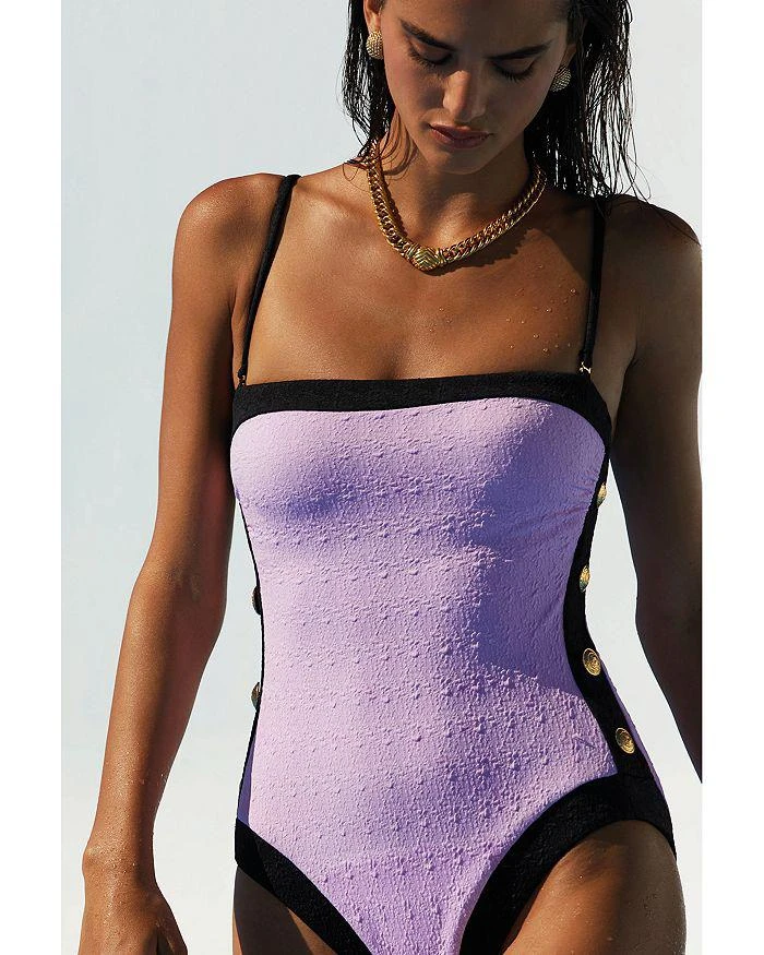L'Agence Tory Bandeau One Piece Swimsuit 5