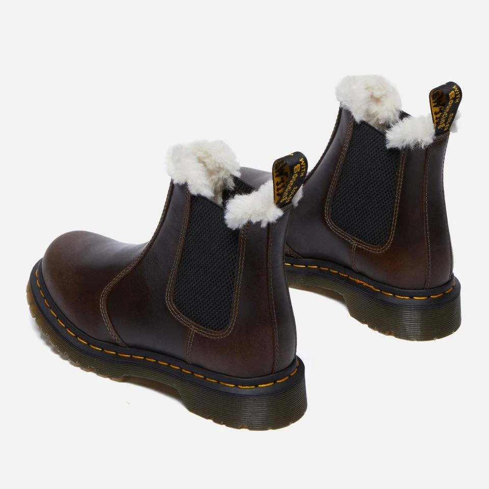 Dr. Martens DR. MARTENS WOMEN'S 2976 LEONORE FAUX FUR-LINED LEATHER BOOTS 4