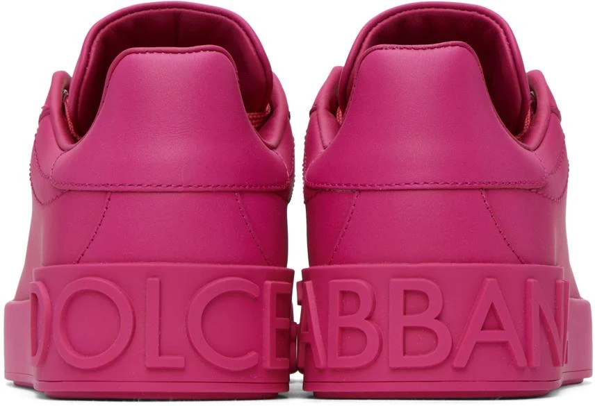 Dolce & Gabbana Pink Portofino Sneakers 2