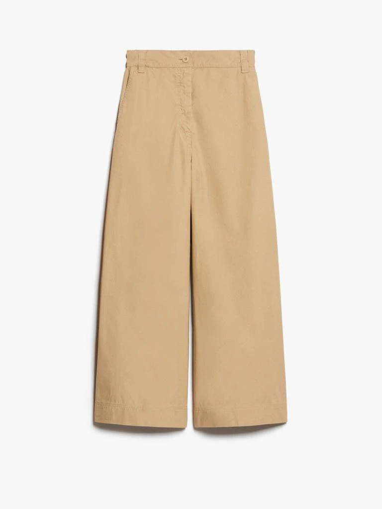 Weekend Max Mara Wide-fit cotton canvas trousers 3