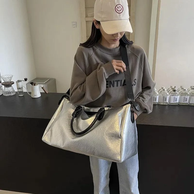 TRUEDAMES PU Leather Oversize Travel Bag 4
