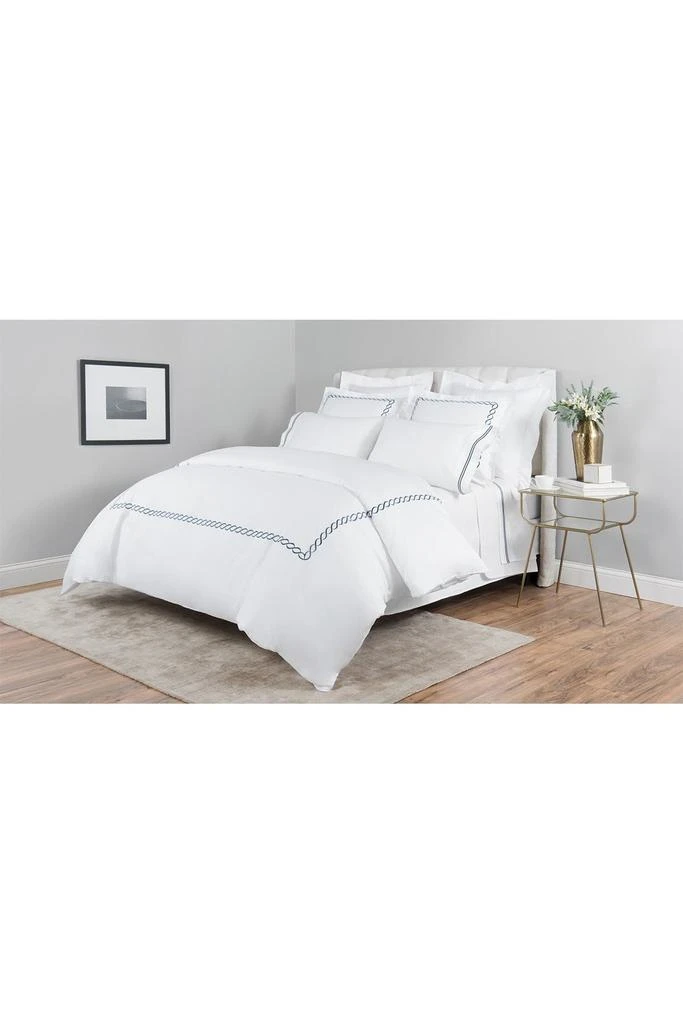 Melange Home Rope Embroidered 600 Thread Count Cotton 2-Piece Duvet Set 2