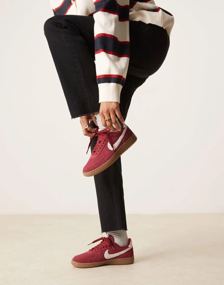 NIKE Nike Field General suede trainers in red and white 5