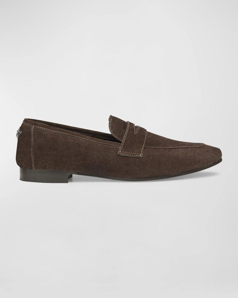 Bougeotte Flaneur Suede Penny Loafers 1