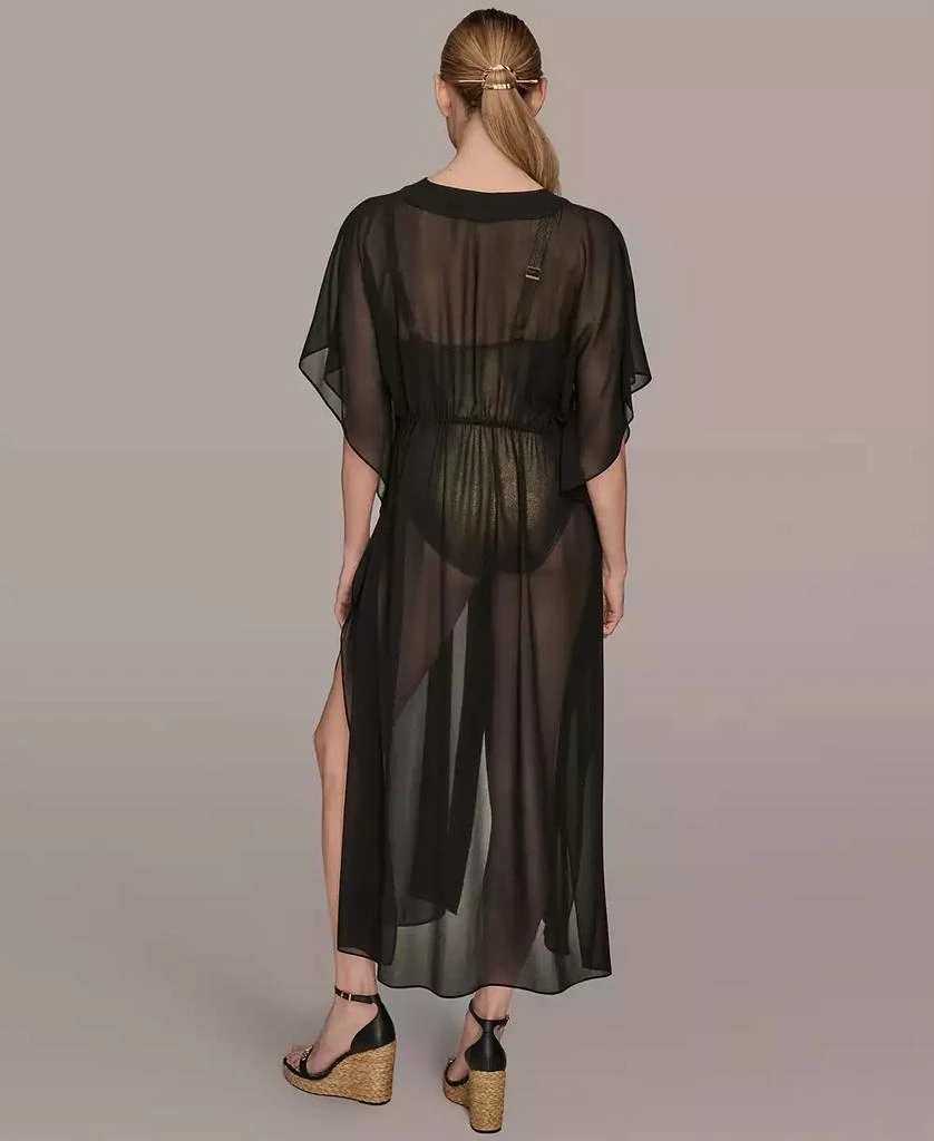 Donna Karan Donna Karan Women
s Tie-Front Maxi Kaftan 3