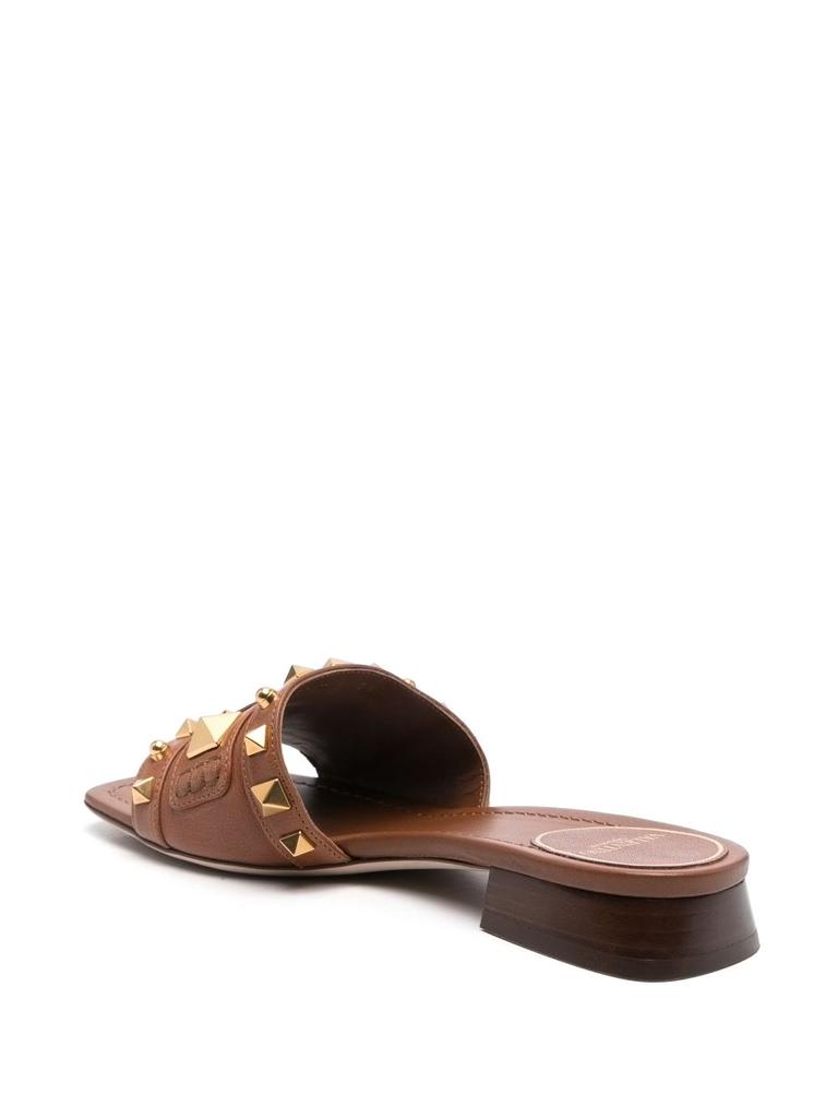 サンダル・ミュール VALENTINO GARAVANI PLASTER CASTER LEATHER MULES Valentino PLASTER CASTER LEATHER MULES - Slippers - Compare
