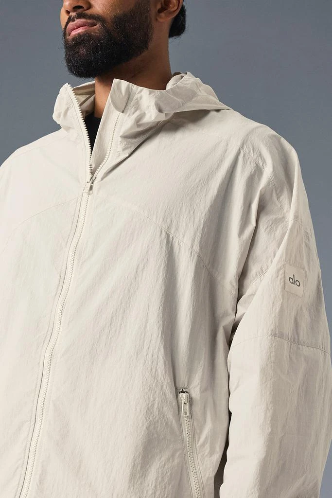 Alo Vantage Nylon Ripstop Track Jacket - Bone 3