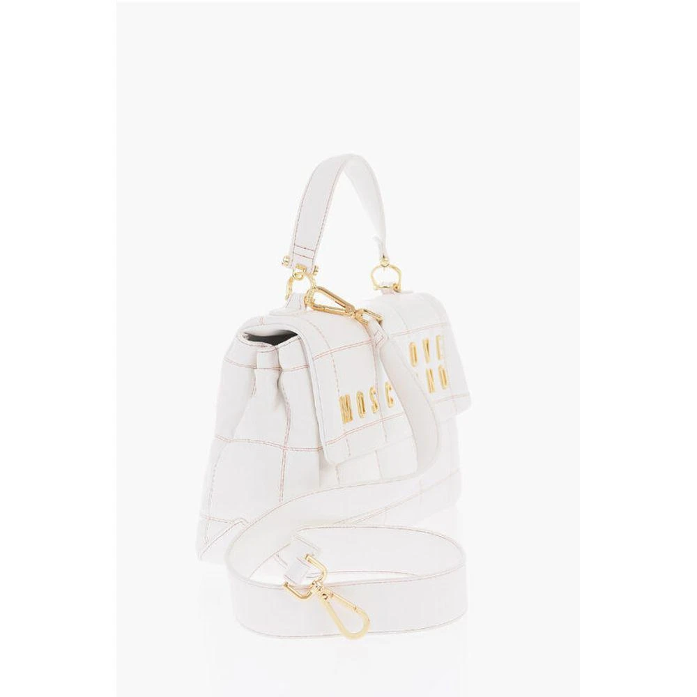 Moschino Moschino LOVE Quilted Faux Leather Bag with Golden Logo 2