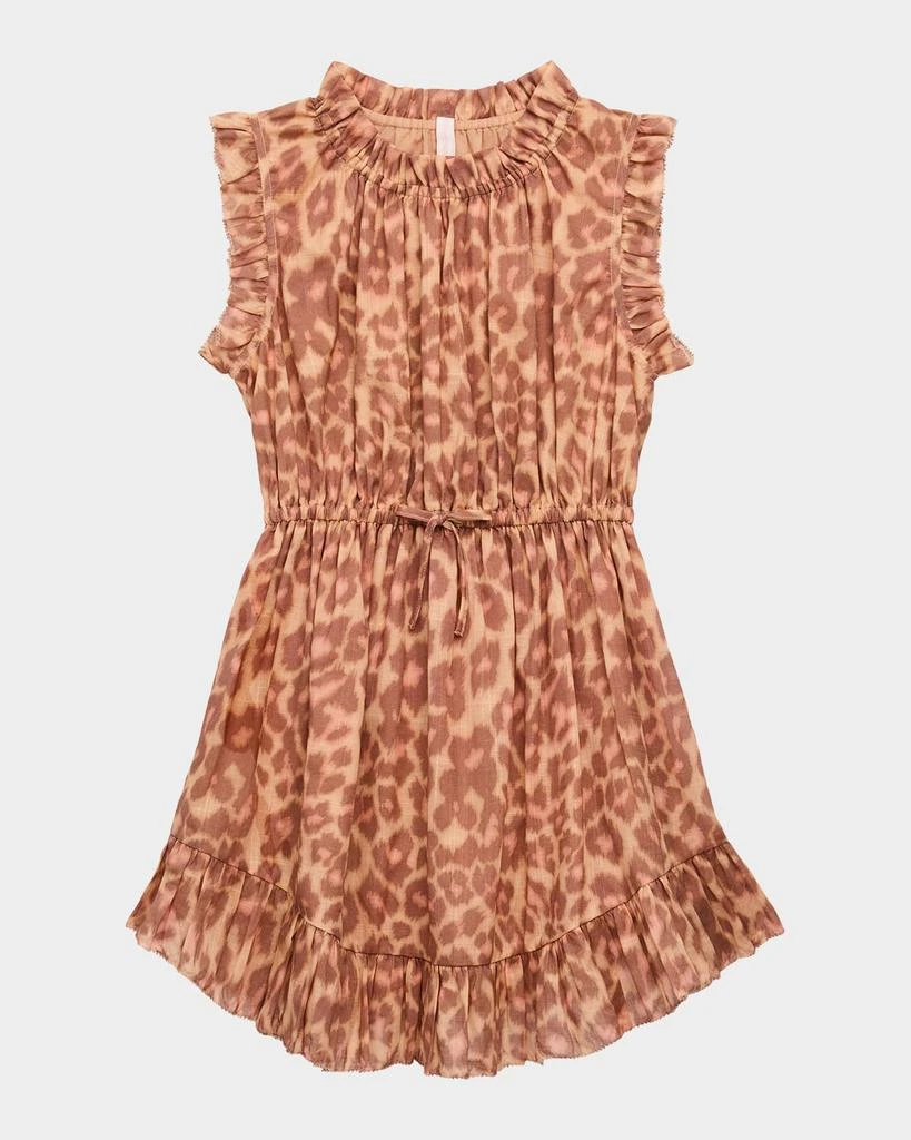 Zimmermann Girl
s Patience Sleeveless Leopard-Print Dress, Size 1-12