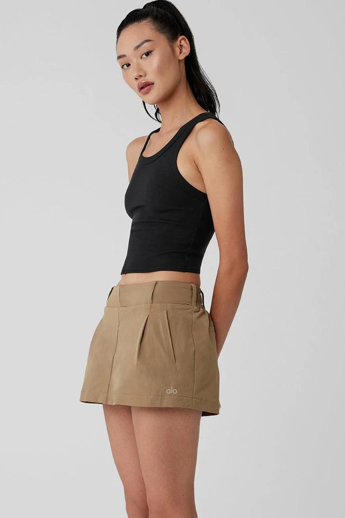 Alo Goddess Ribbed Go-To Tank - Black 3