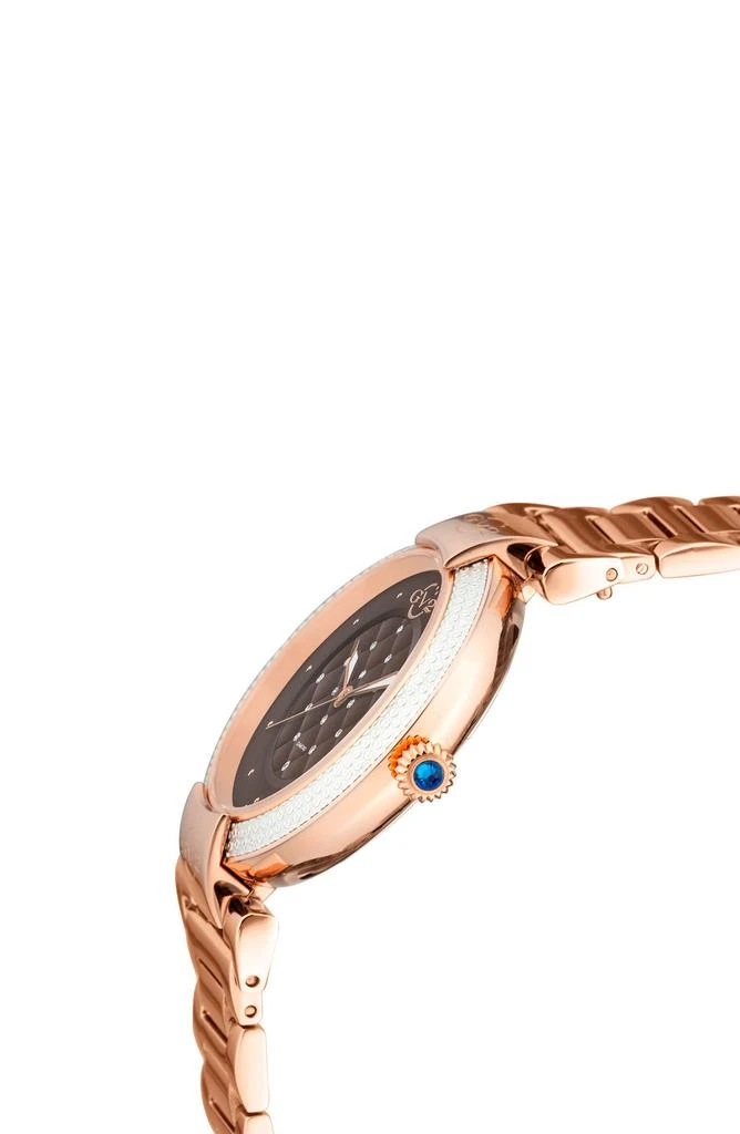 GV2 Women's Berletta Brown Dial Rose Gold Watch, 37mm - 0.0044 ctw 3