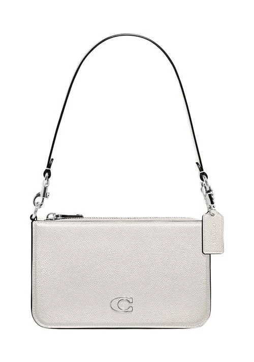 Coach Pouch Bag With Signature Canvas Interior 1