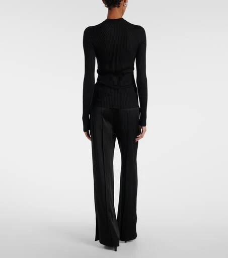 Jil Sander Ribbed-knit silk sweater 3