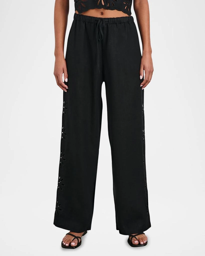 Rails Emmie Eyelet Embroidered Drawstring Pants 1