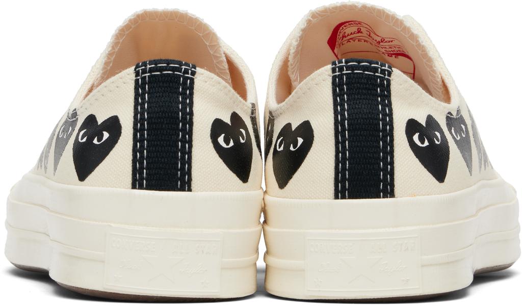 Comme des Garcons Beige Converse Edition Chuck 70 Multi Heart Sneakers