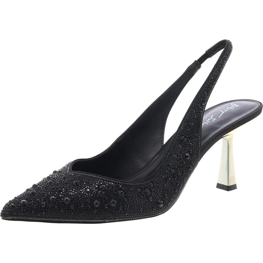 Betsey Johnson Mya Womens Rhinestone Pointed Toe Pumps 1