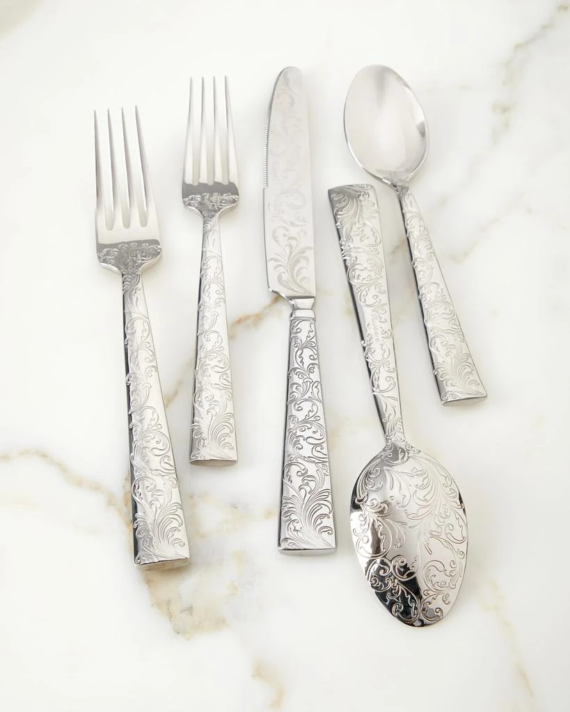 Ricci Silversmith 20-Piece Parisian Garden Flatware Set
