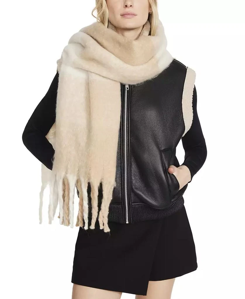 Steve Madden Women's Box Plaid Lofty Blanket Wrap Scarf 1