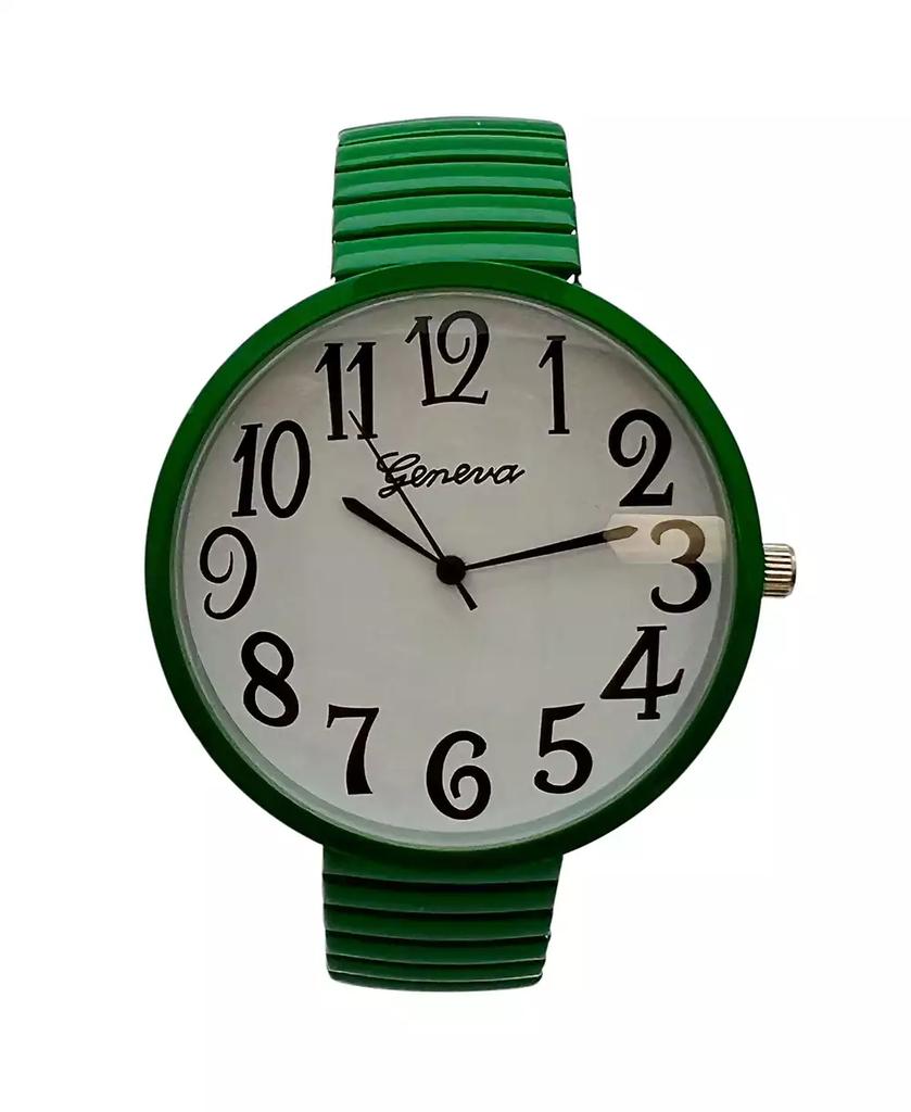 Olivia Pratt Green Big Face Fun Colors Women Watch