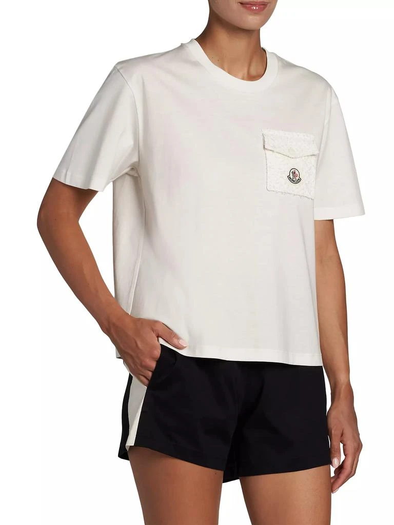 Moncler Logo Cotton-Blend Short-Sleeve T-Shirt 4