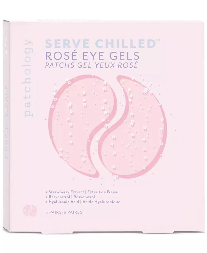 Patchology Serve Chilled Rosé Eye Gels, 5 pairs 3