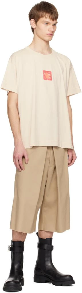 Givenchy Beige 4G Stars T-Shirt 4