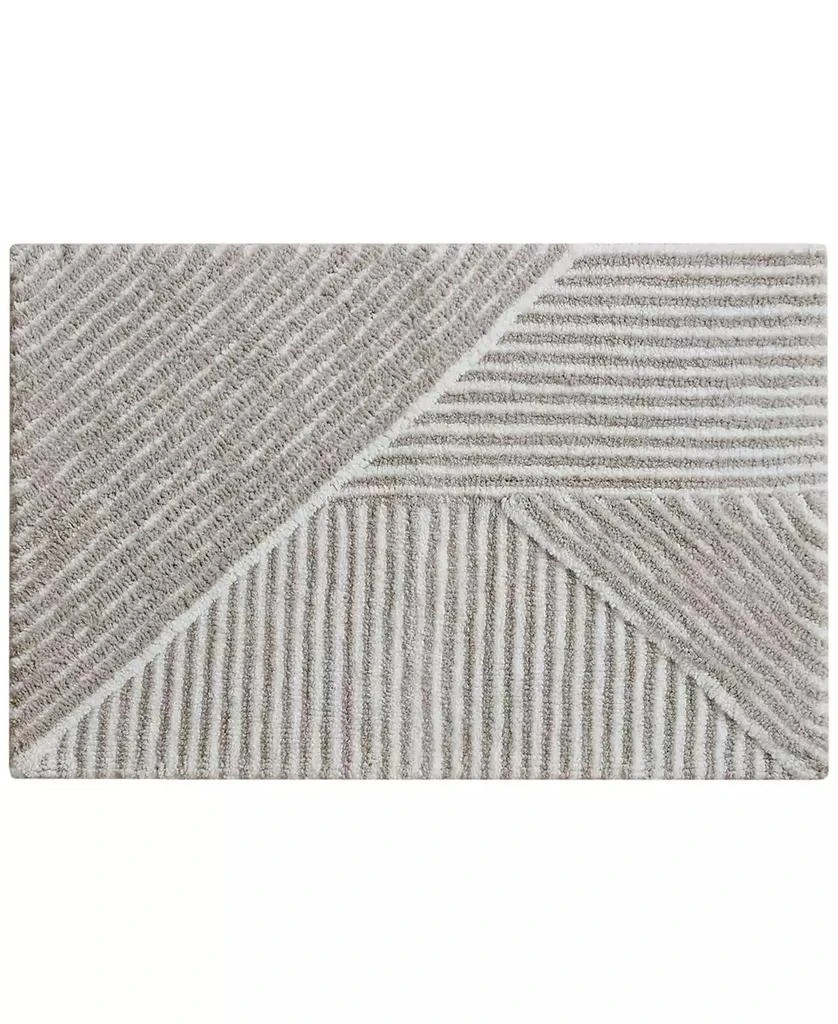 Décor Studio Luna Stripe Skid-Resistant Bath Rug 1