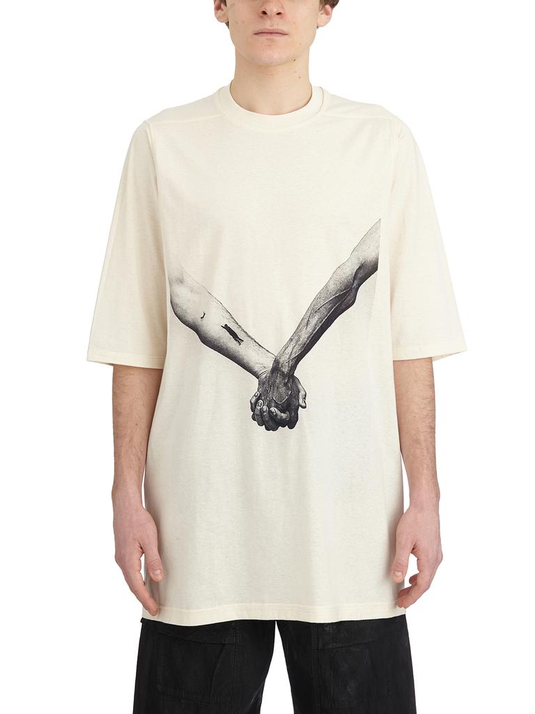 Rick Owens JUMBO NATURAL BLACK T SHIRT