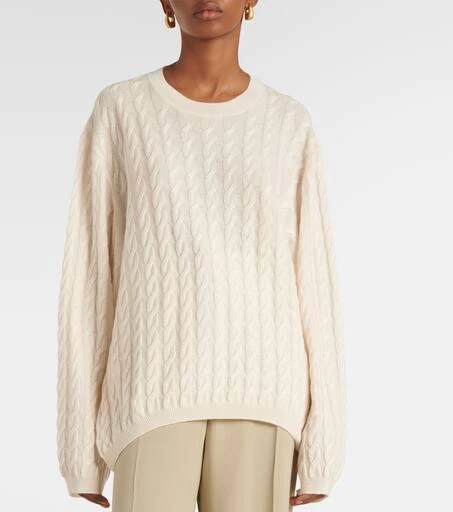 Jardin des Orangers Cable-knit wool and cashmere sweater 4