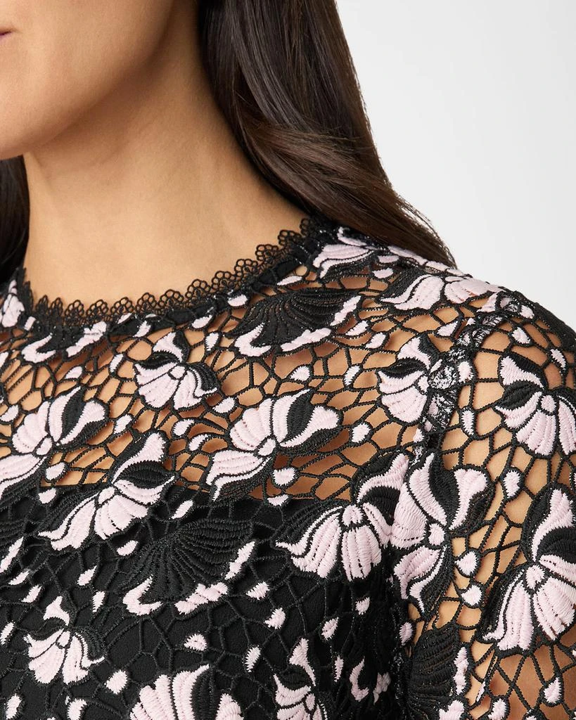 Shoshanna Gracie Two-Tone Floral Lace Mini Dress 4