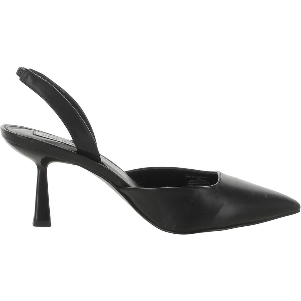 Steve Madden Womens Leather Kitten Heels
