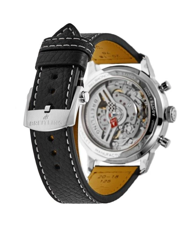 BREITLING Breitling Top Time Chevrolet Corvette Automatic Burgundy Dial Leather Strap Men&apos;s Watch AB01761A1K1X1 4