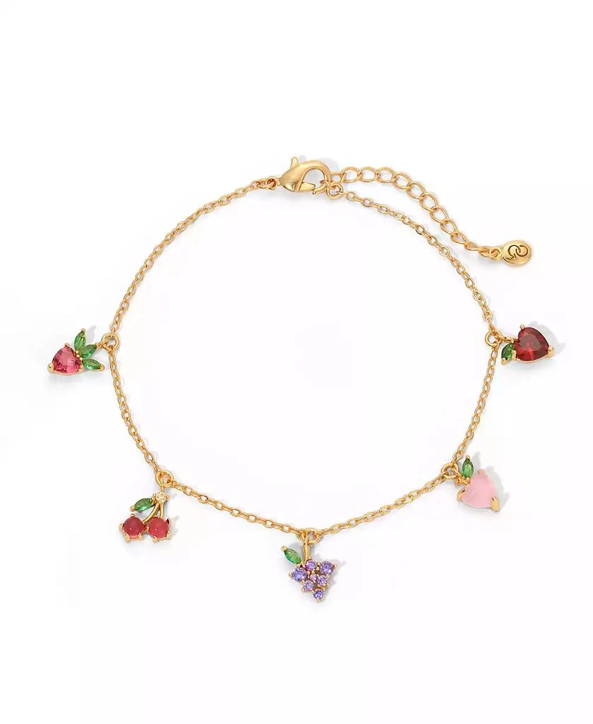 Girls Crew Crystal Multi-Color Fruit Basket Bracelet