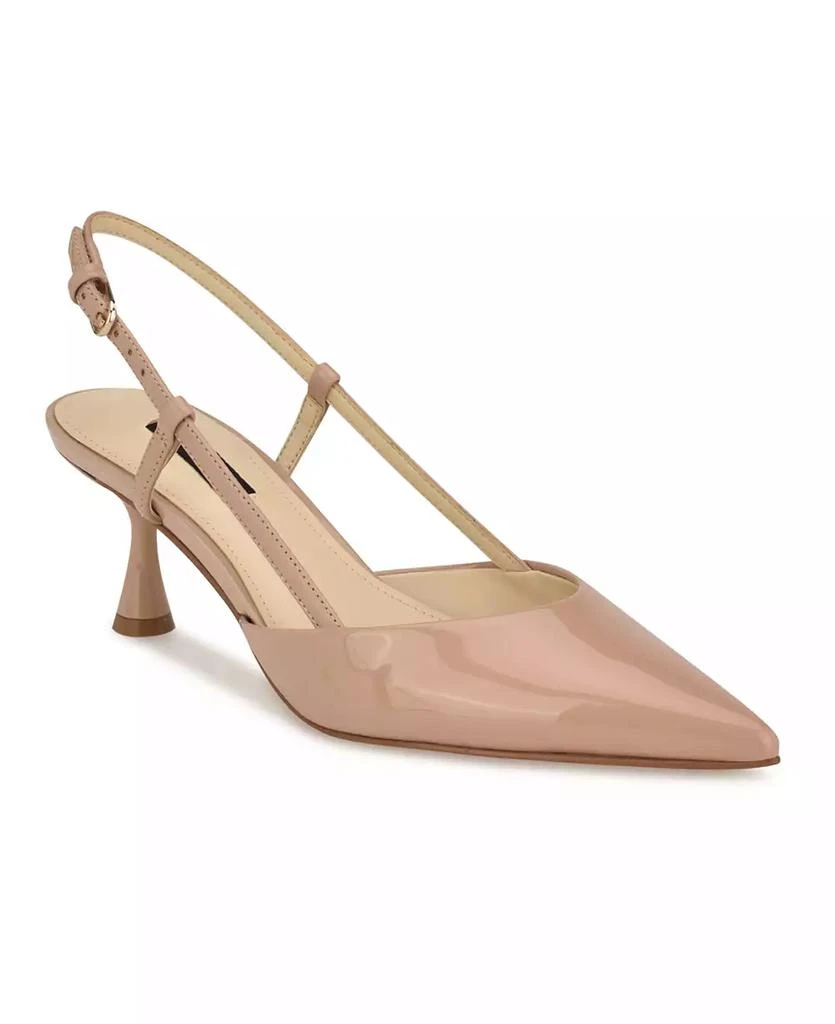 Nine West Women's Rhonda Kitten Heel Slingback Pumps 1