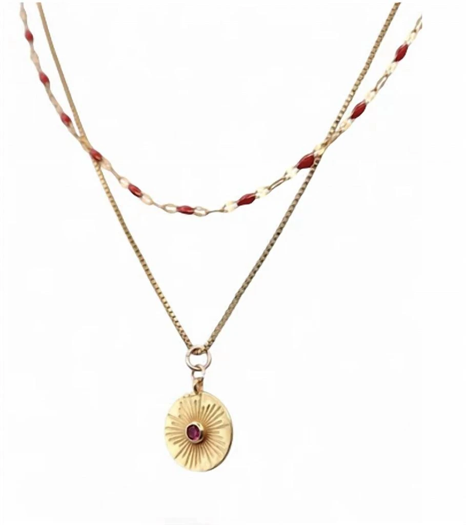 farrah b JEWELRY Vamp Necklace In Gold 1