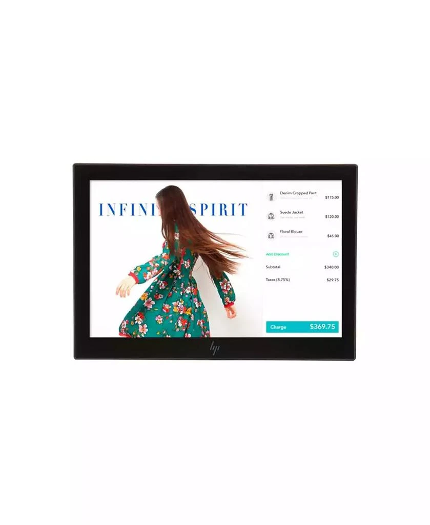 HP Engage One 10t 10.1" 16:10 WXGA Touchscreen IPS LED Monitor with VESA Mount, Ebony Black 1