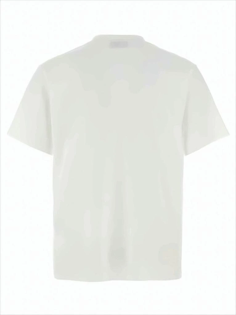 MM6 Boxy Crew Neck Cotton Tee with Minimalist Graphic 2