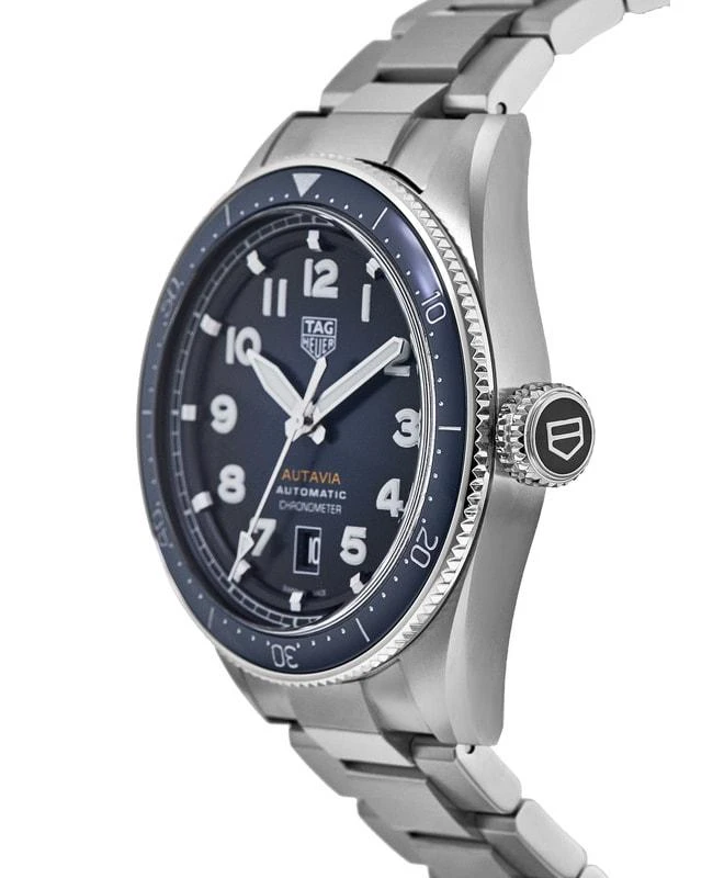 TAG Heuer Tag Heuer Autavia Calibre 5 Chronometer 42mm Automatic Blue Dial Steel Men's Watch WBE5116.EB0173 2