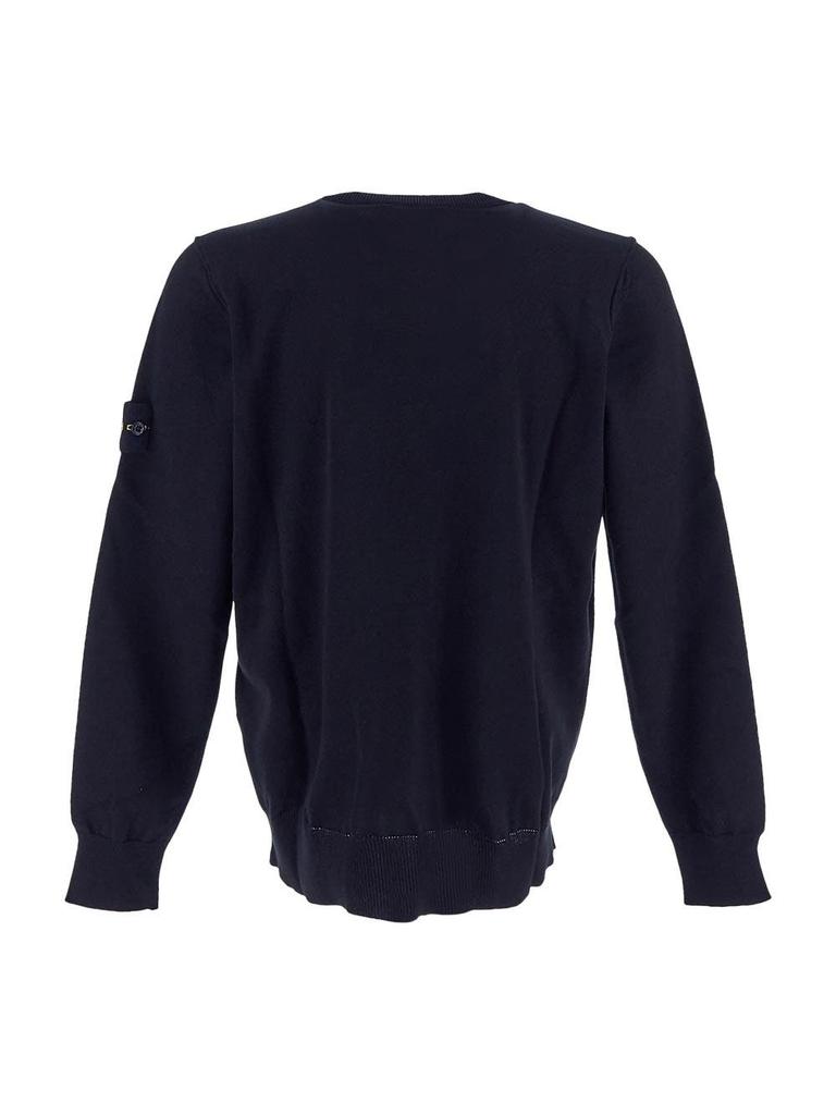 スウェット・トレーナー STONE  Cotton sweatshirt logo embroidery 関税負担なし☆STONE ISLAND ロゴ ワッペンスウェットトレーナー